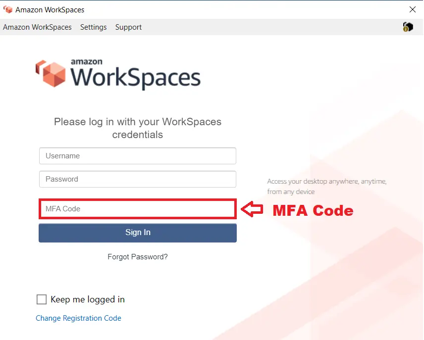 AWS Workspaces MFA: Login into AWS Workspaces Client with MFA