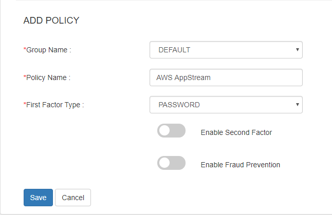 aws appstream sso add policy