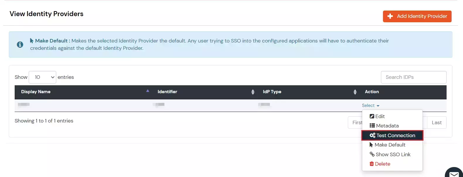 BigCommerce Microsoft Entra ID SSO: Microsoft Entra ID IDP Test Connection
