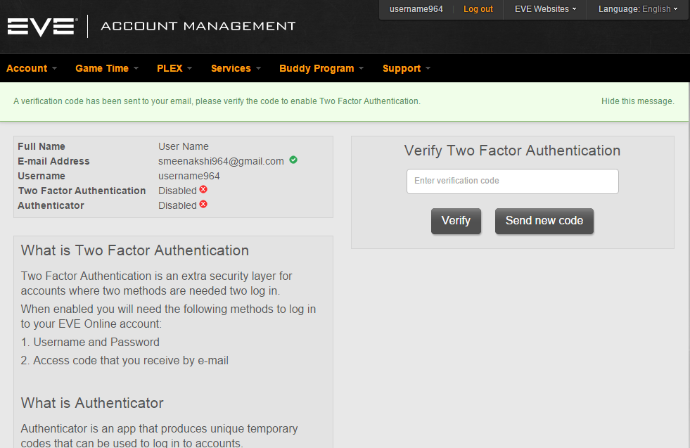 EVE Two-Factor Authentication: Image 3