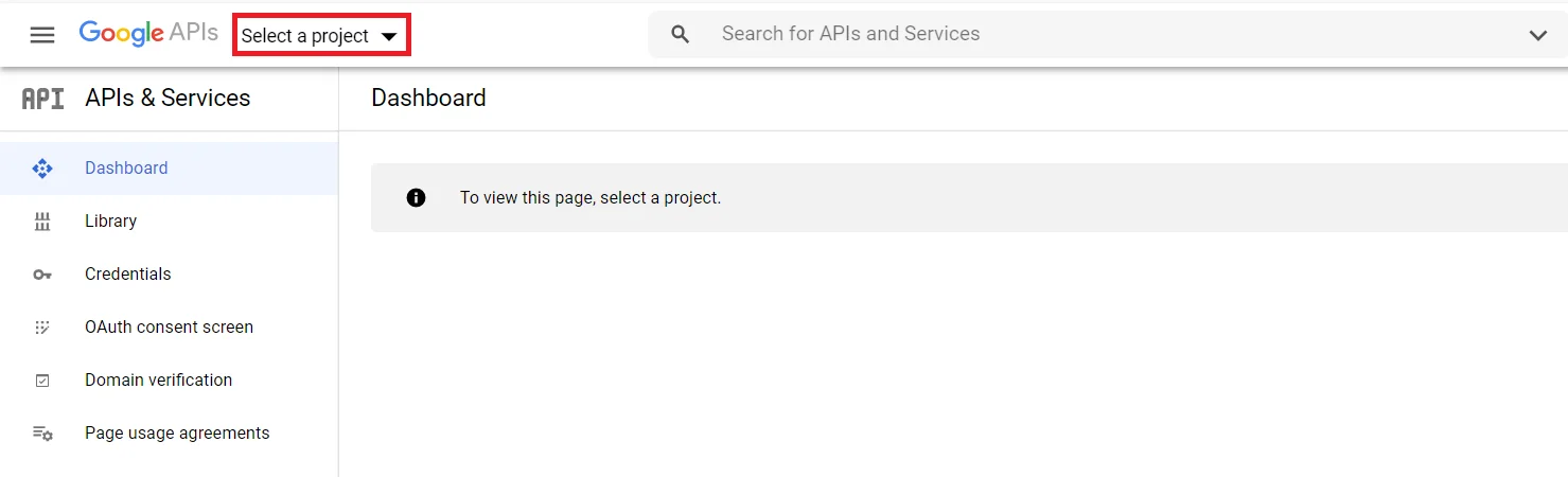 ApacheSSO: Creat Google Apps project