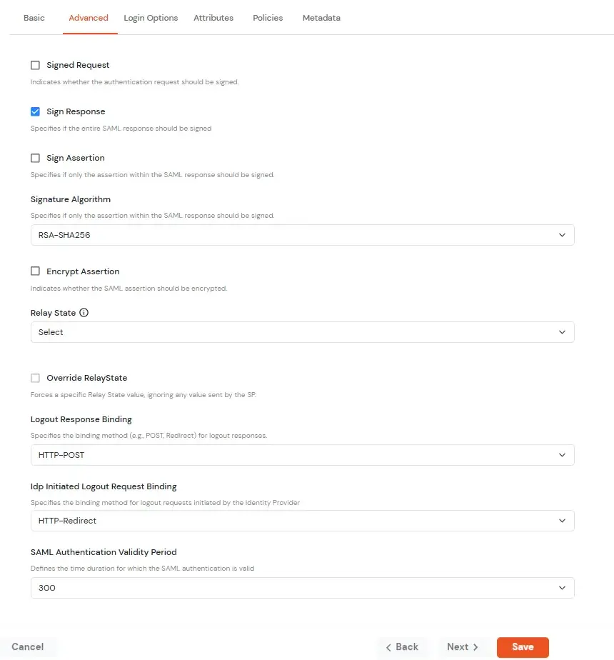 Zendesk SAML Single Sign-On (SSO) Advanced Settings