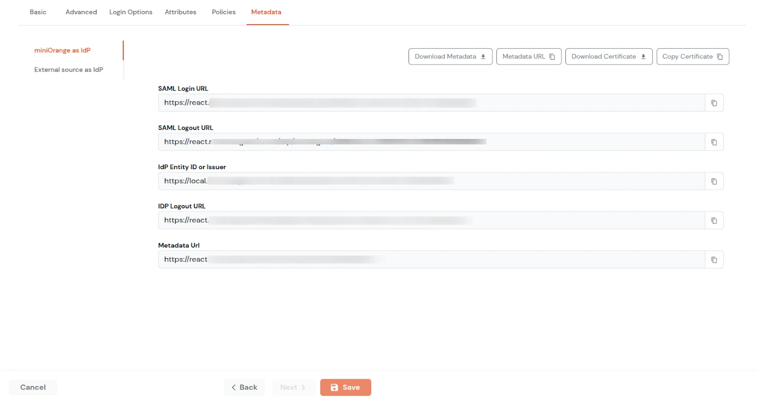Zendesk SAML Single Sign-On (SSO) Select miniOrange as Idp
