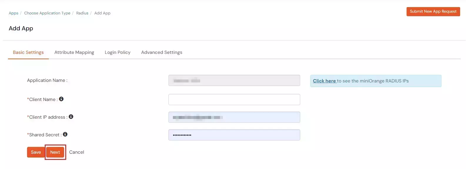 Two-Factor authentication for Sophos UTM Firewall : Add Radius Client