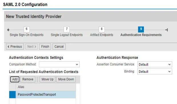 Set up SAP Fiori Single Sign-On (sso): Add miniOrange as a Trusted Provider (Identity Provider) in SAP Fiori (Authentication Requirements)