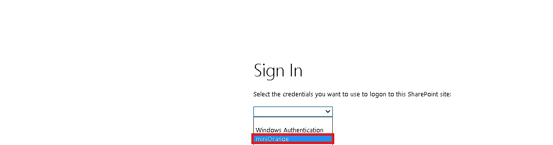 SharePoint On-premise Single Sign-On (SSO): sign in