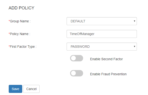 TimeOffManager sso add policy