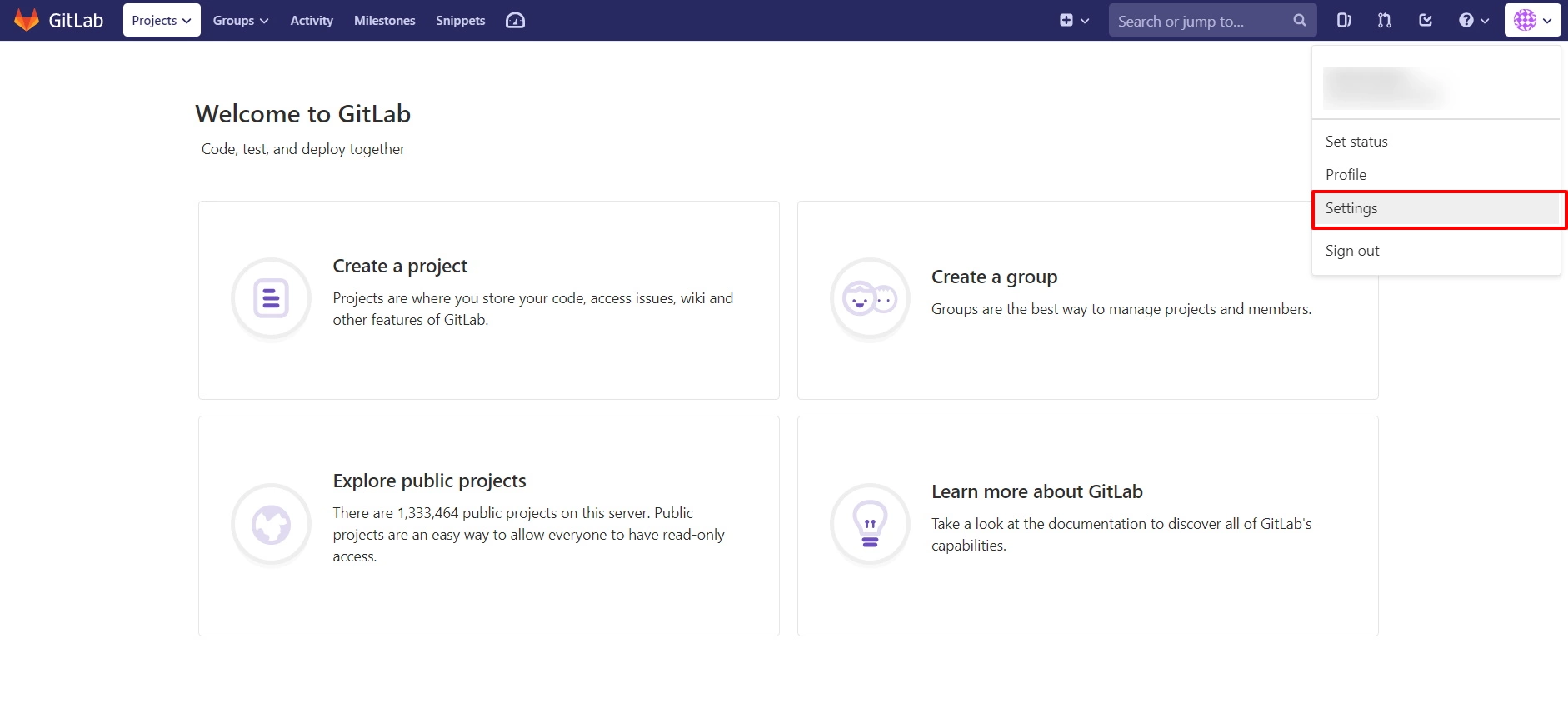 Setup Gitlab in GitLab
