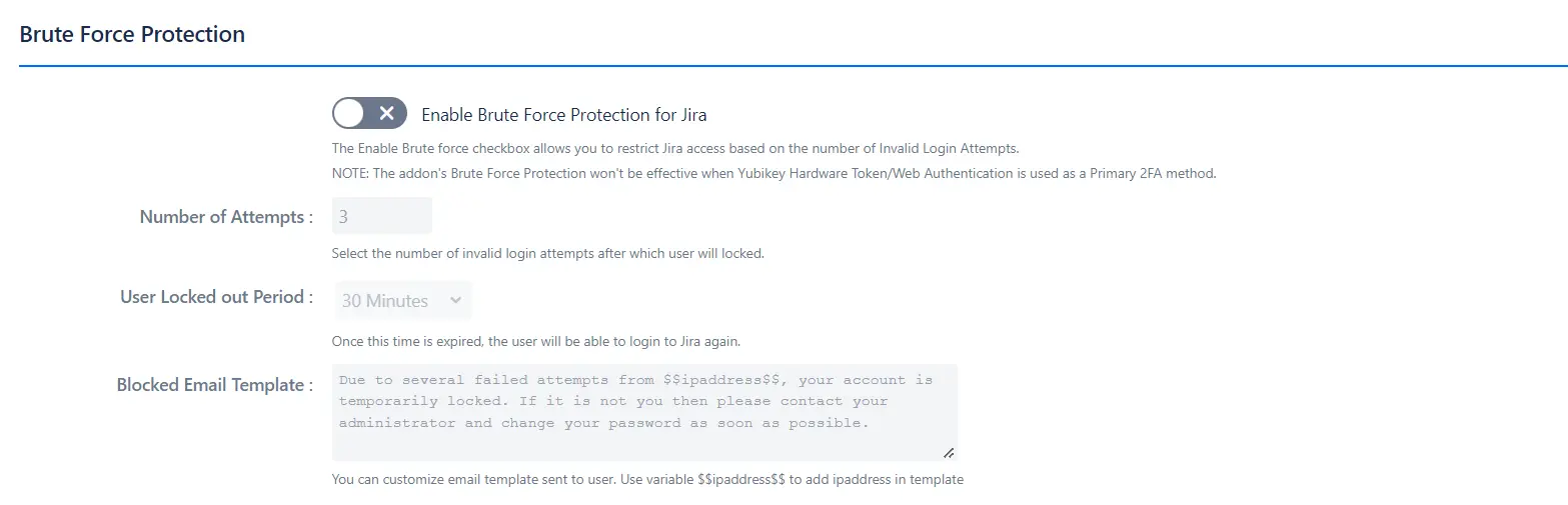 Setup Two Factor (2FA / MFA) Authentication for Jira using OTP, KBA, TOTP methods brute force authentication