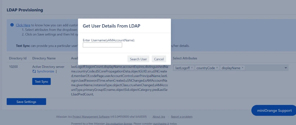 LDAP sync configuration in user and gruop provisioning in Jira, Confluence, Bitbucket User Sync