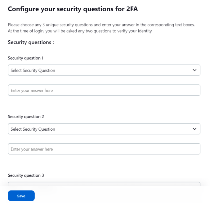miniOrange Jenkins 2fa Security Questions Configuration