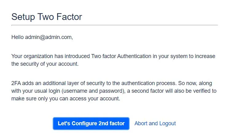 Setup Two Factor (2FA / MFA) Authentication for Bamboo using OTP, KBA, TOTP methods End user