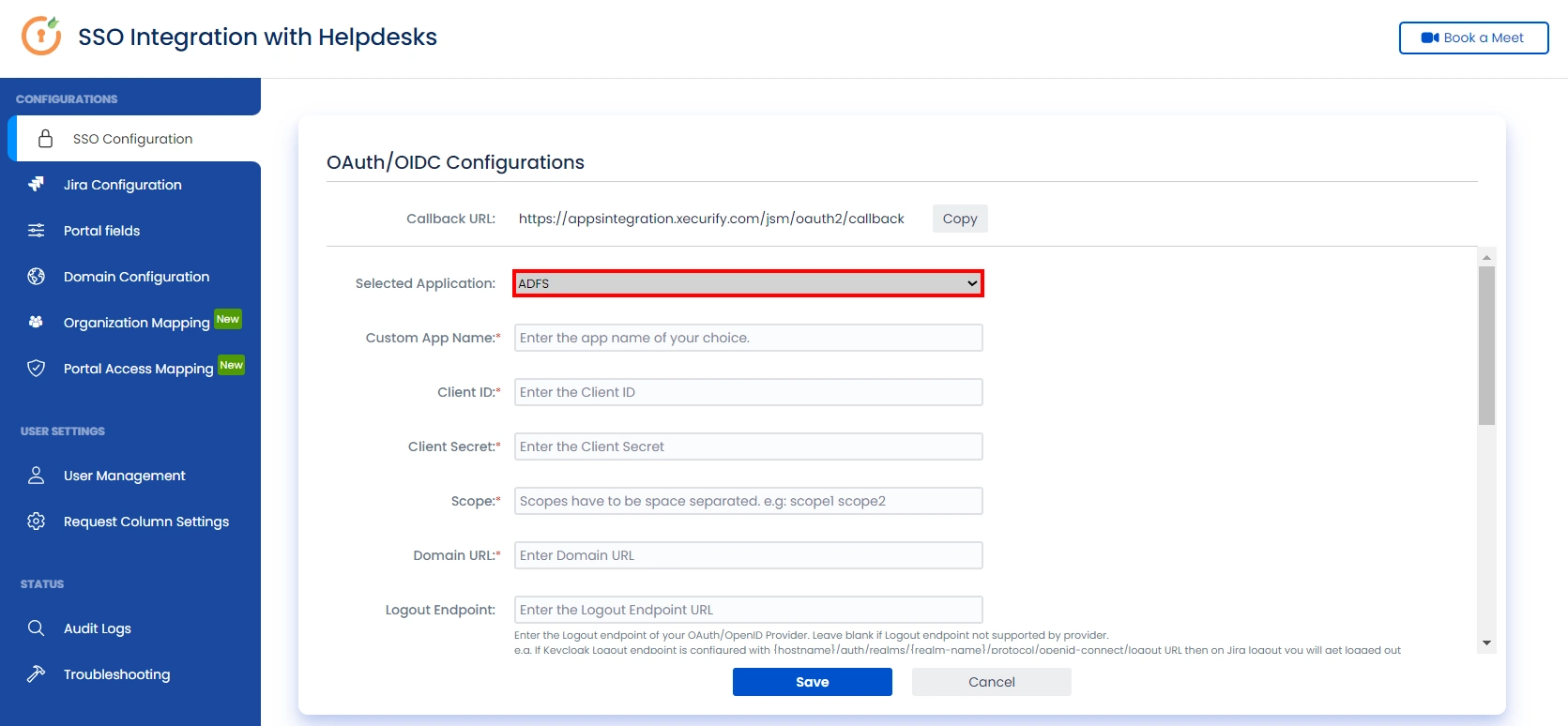 SSO for JSM Customers using ADFS as OAuth Provider | plugin configuration