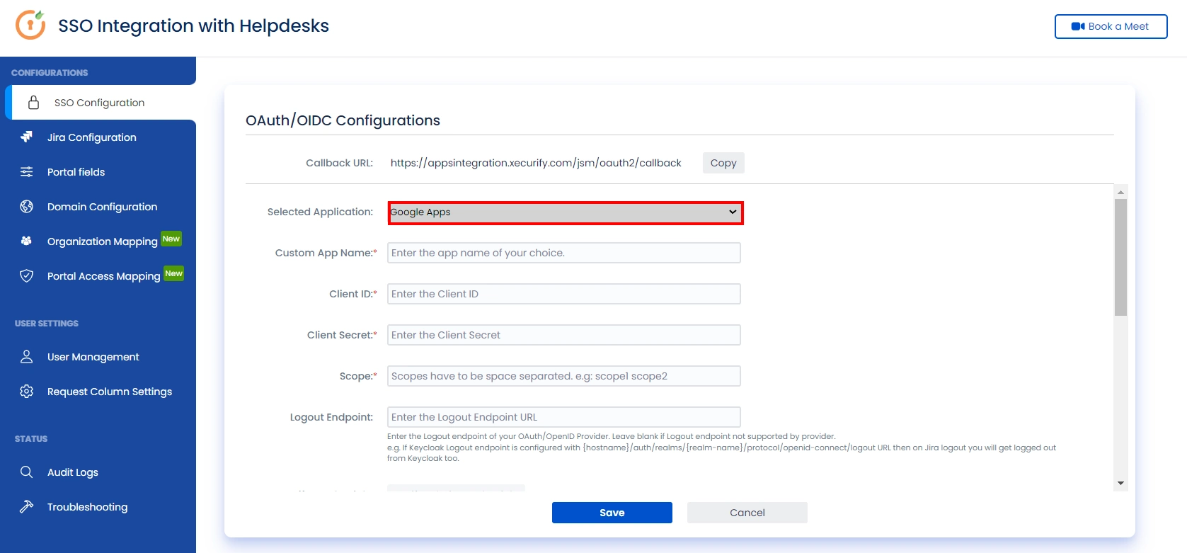 SSO for JSM Customers using Google Apps as OAuth Provider | verify details