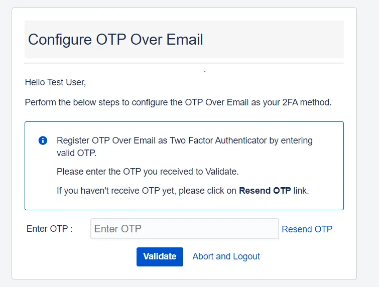 Setup Two Factor (2FA / MFA) Authentication for Crowd using OTP, KBA, TOTP methods otp over email configure
