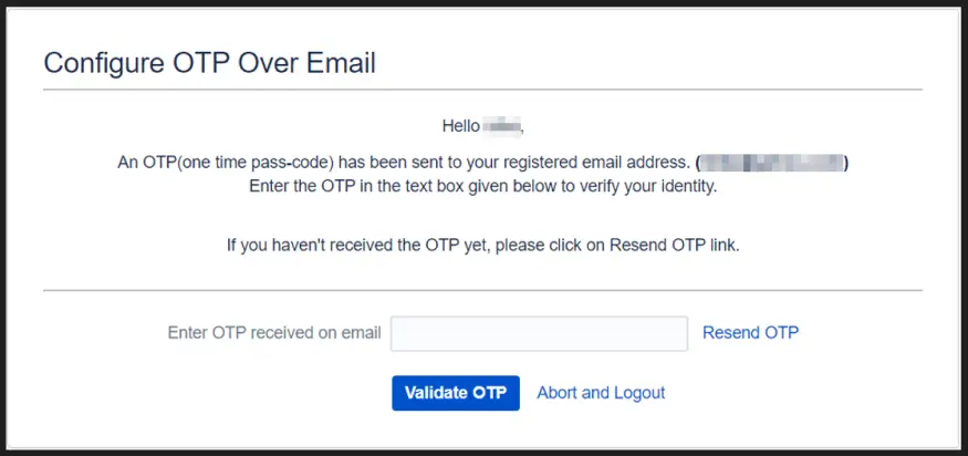 OTP Over Email