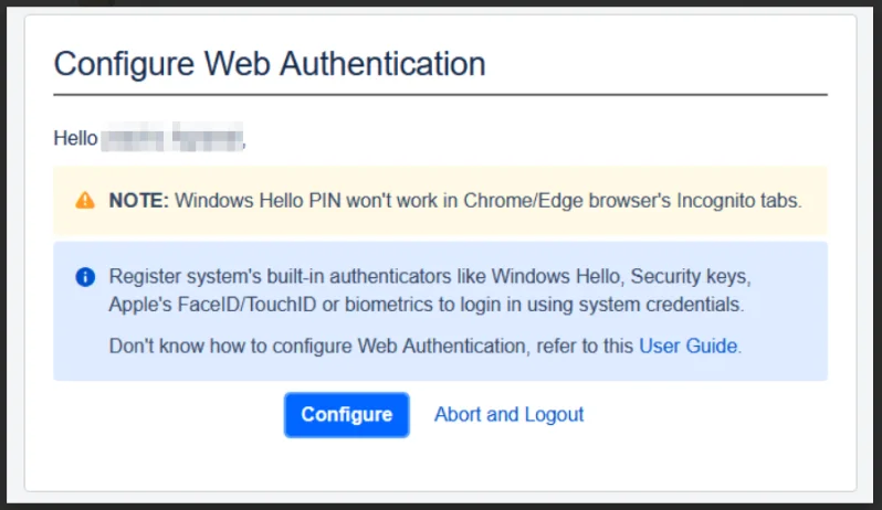 Web Authentication