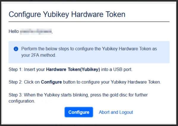 Yubikey Hardware Token