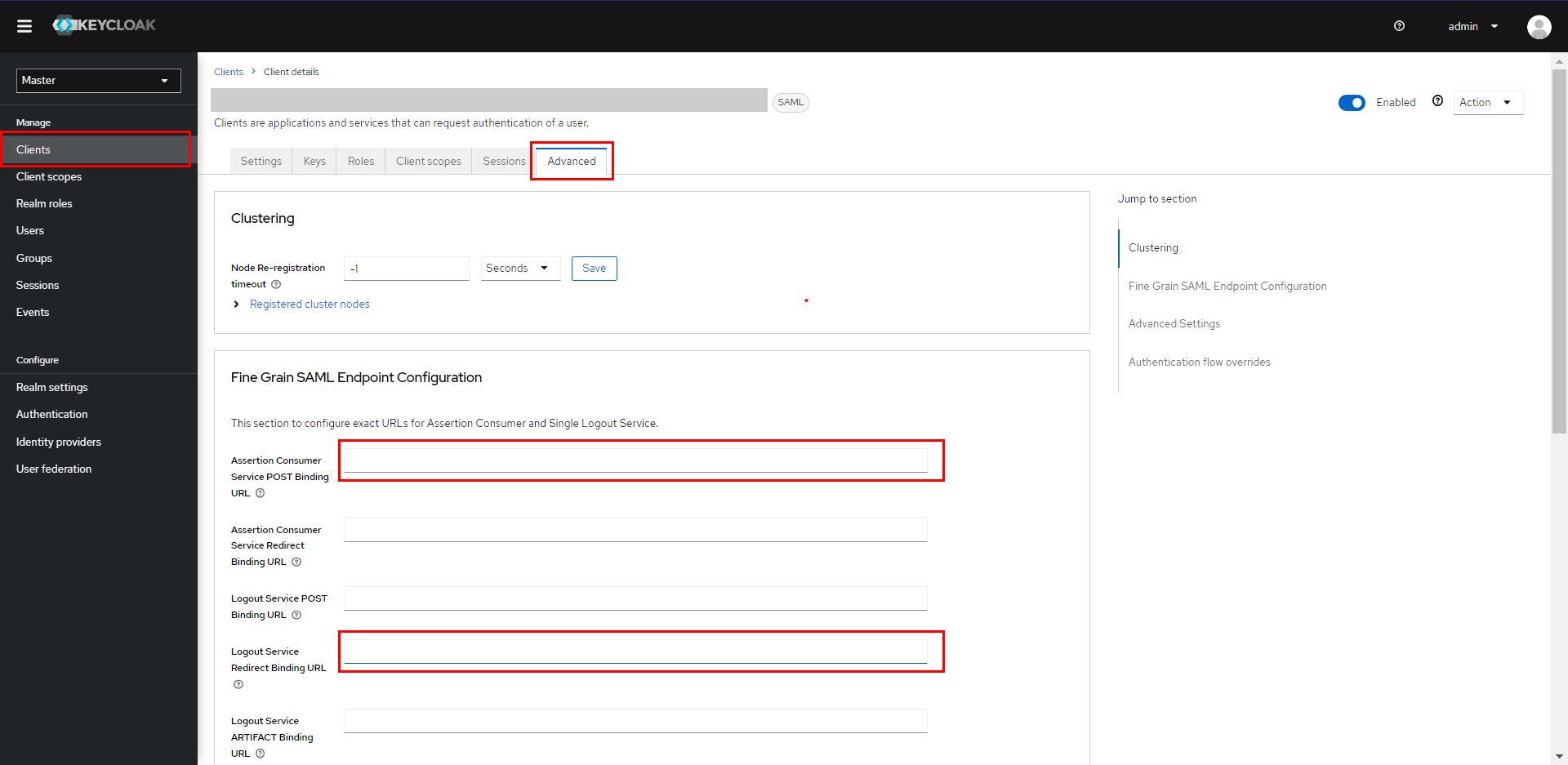  Keycloak Login | Login SAML Endpoint Configuration 