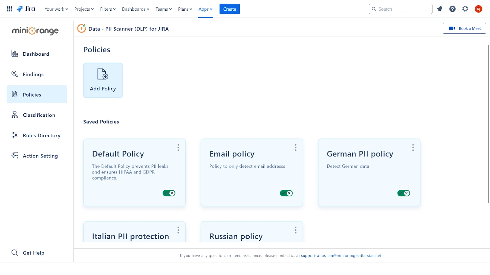 Jira Data Loss Prevention