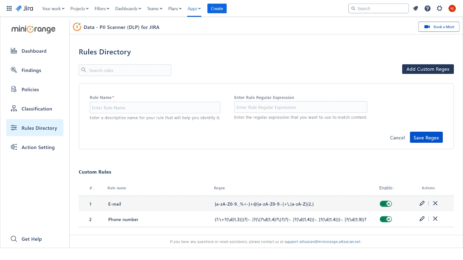 Jira Data Loss Prevention