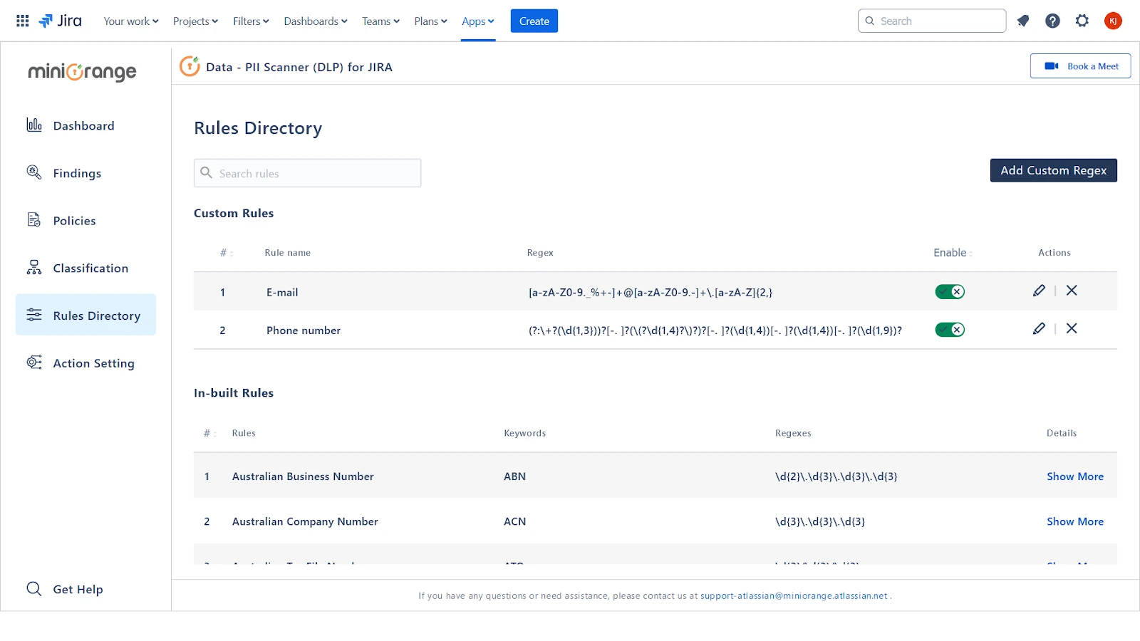 Jira Data loss prevention