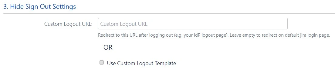 saml sso for jira, saml sso jira Custom logout settings