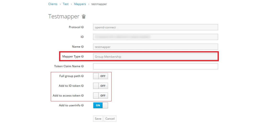 Keycloak SSO - Keycloak OAuth Single Sign-On - group mapper