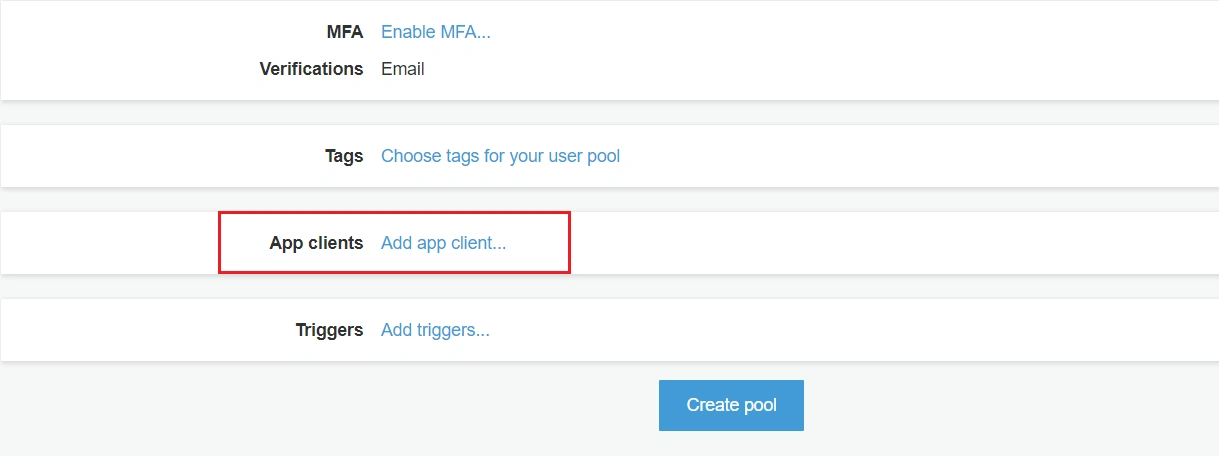 Add App Client in AWS Cognito, Jira OAuth AWS Cognito