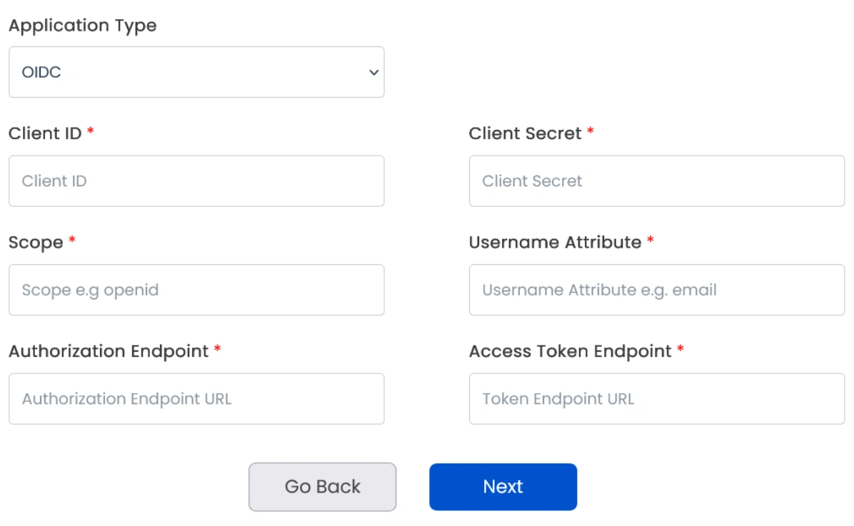 mO Jira OAuth/OIDC SSO app configuration page where you configure the Okta client credentials and Okta's OAuth endpoints