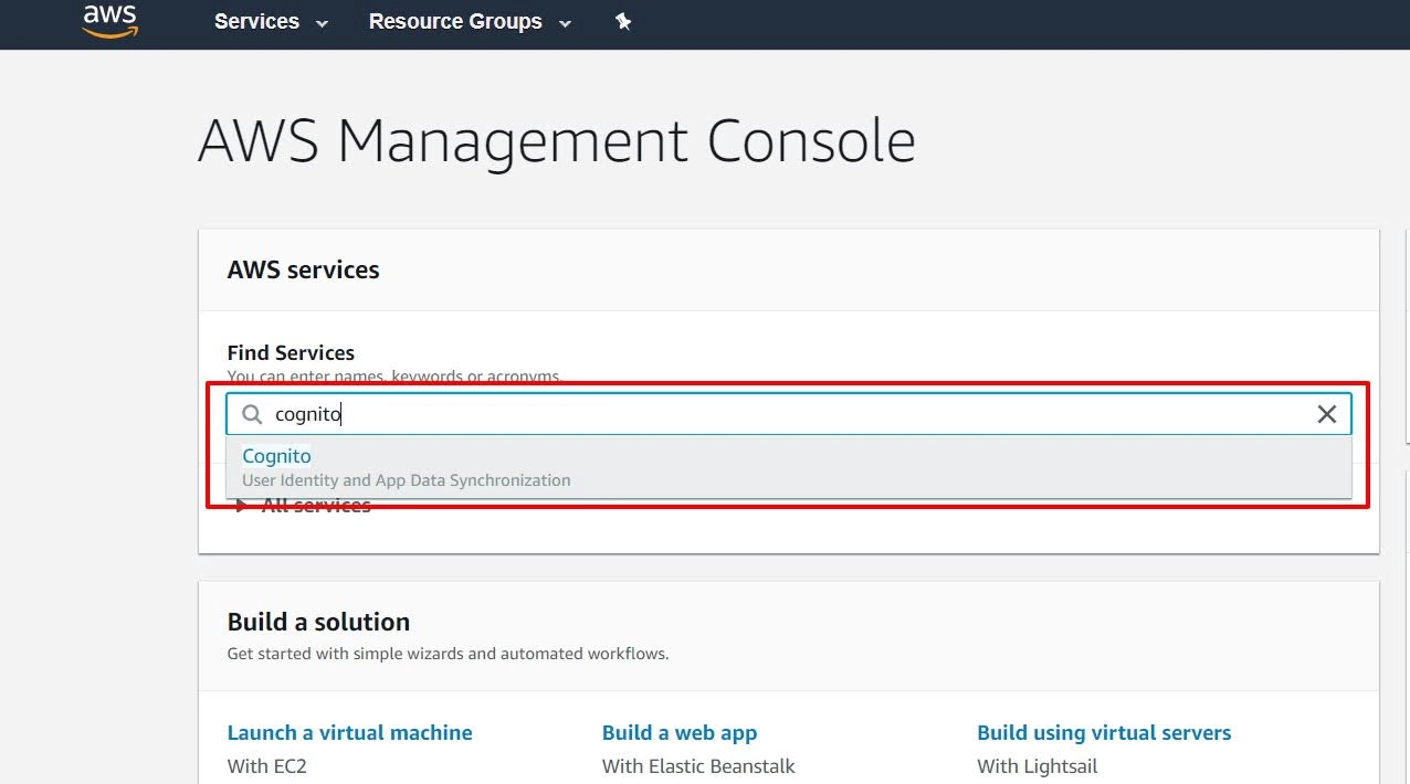 Select AWS Cognito from the dropdown, Jira OAuth AWS Cognito 