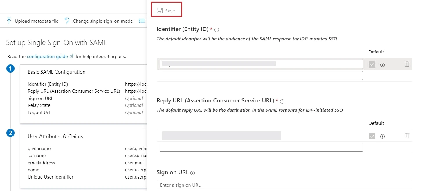 Single Sign On(SSO)using Microsoft Entra ID (Previously known as Azure AD), SSO save window