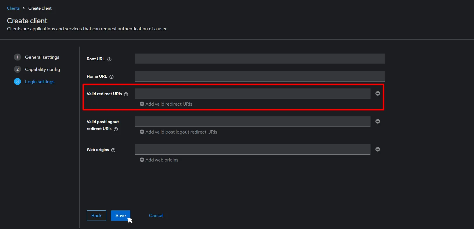 User and Group Provisioning in Jira using Keycloak | Client Login Settings