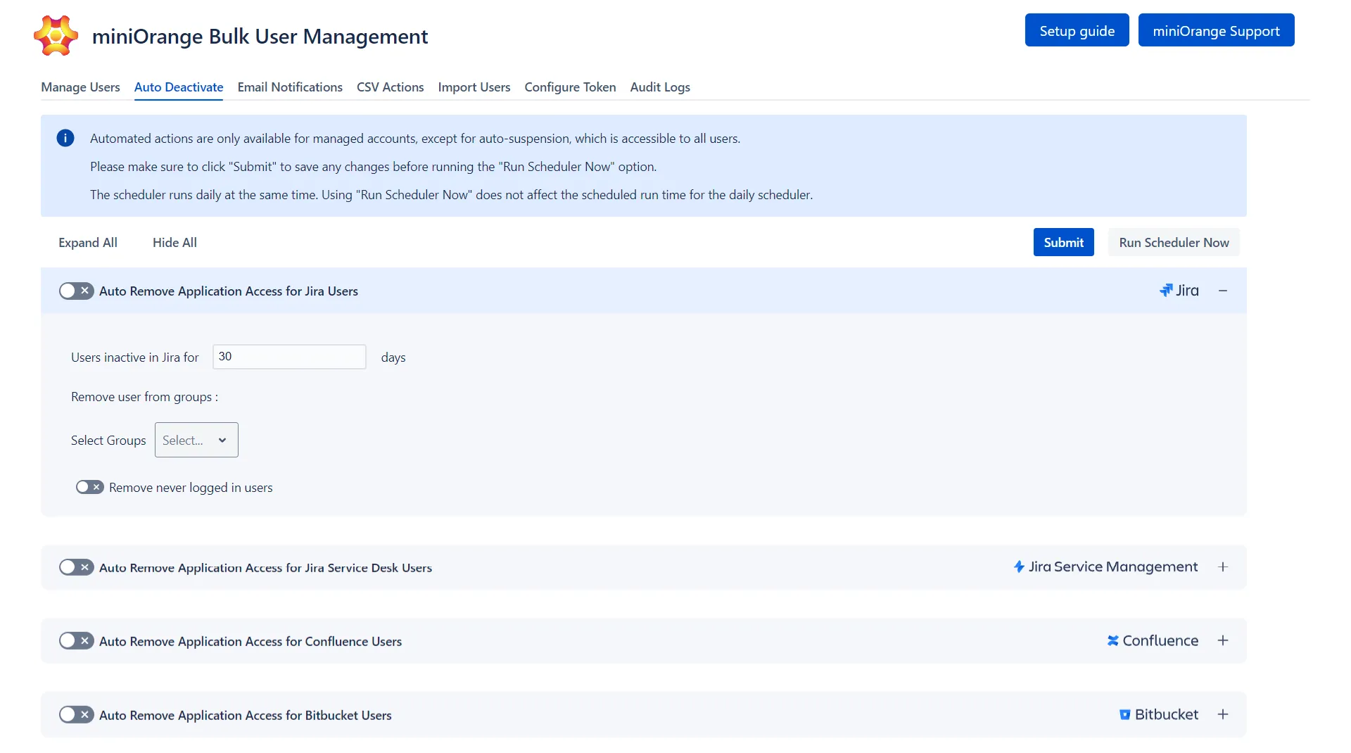 Bulk User Management | Remove App Access