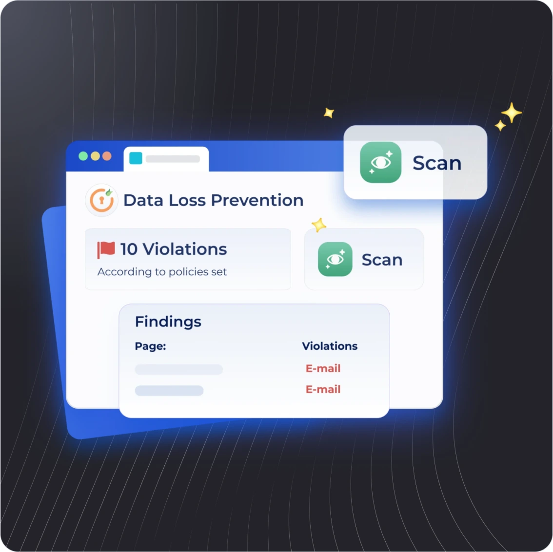 miniOrange Atlassian Landing Page || Data - PII Scanner (DLP) Product Image