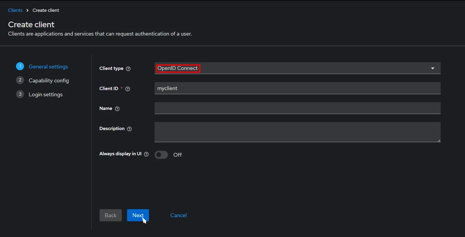 User and Group Provisioning in Jira using Keycloak | Client General Settings