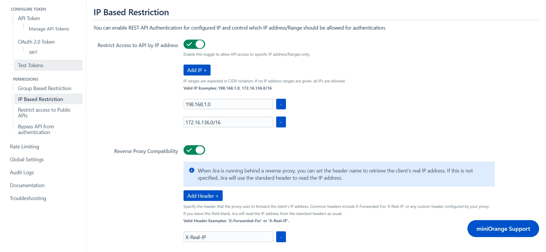 miniOrange REST Restrict Access to Public API