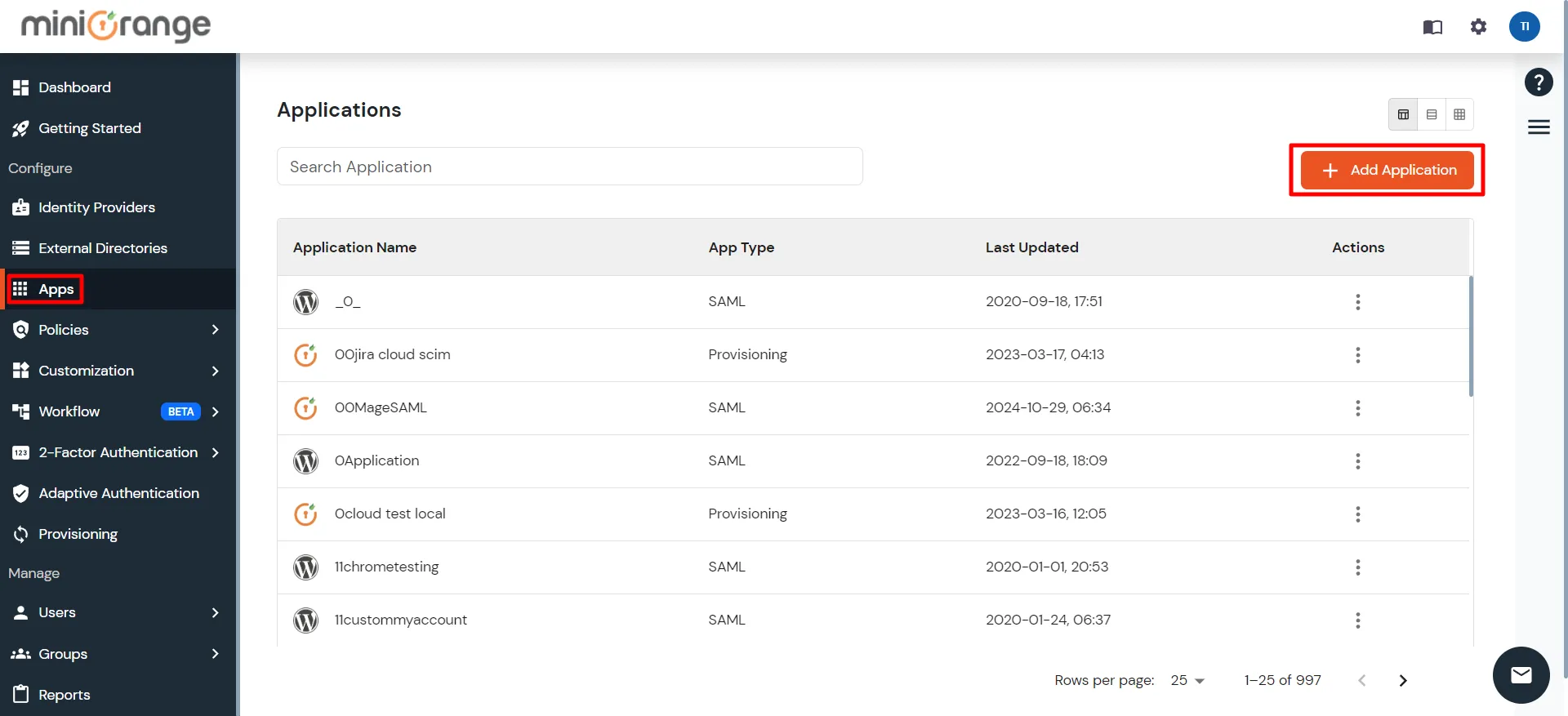 SCIM User Provisioning for miniOrange | 