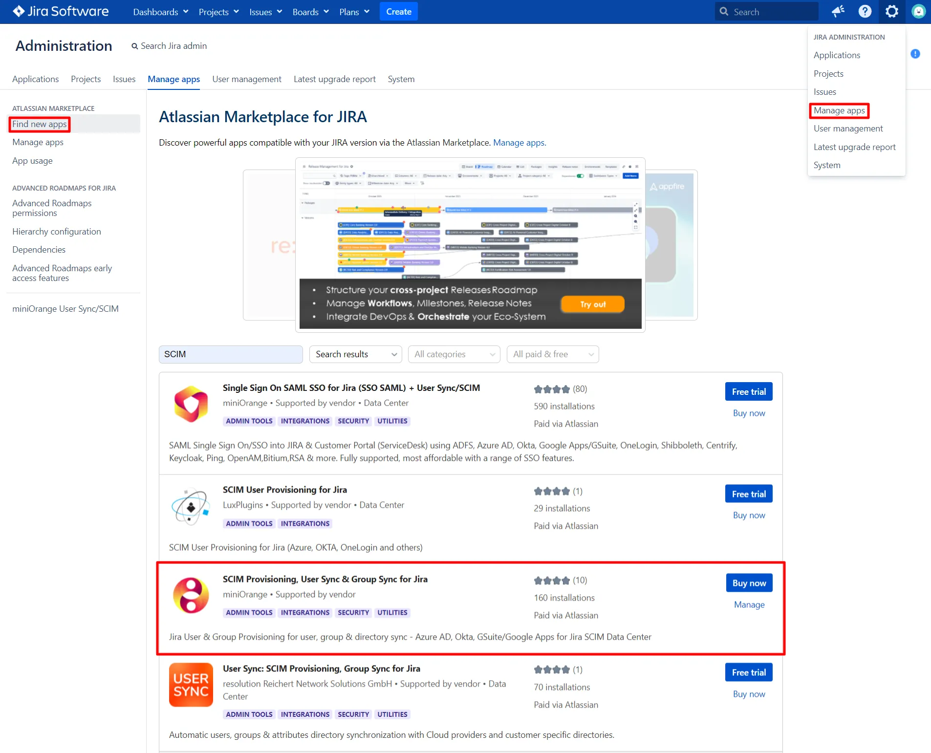 SCIM User Provisioning for miniOrange | 