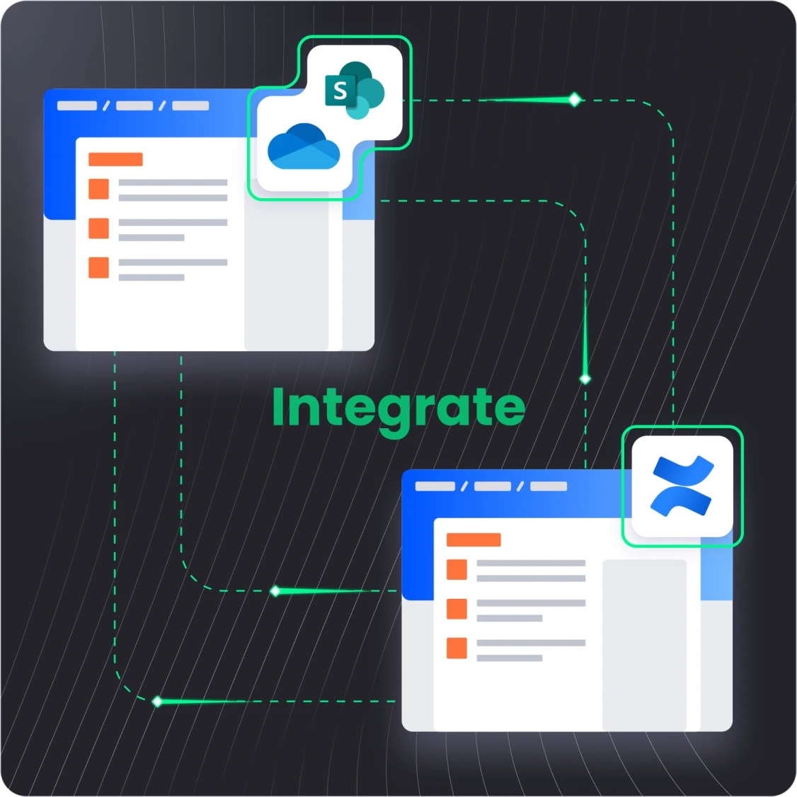 miniOrange Atlassian Landing Page || Sharepoint Integration Product Image