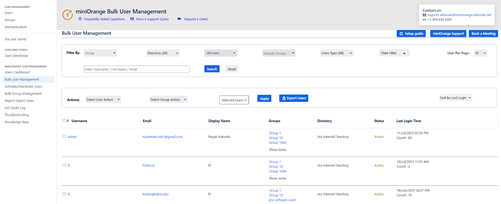 Advanced User Management AUM