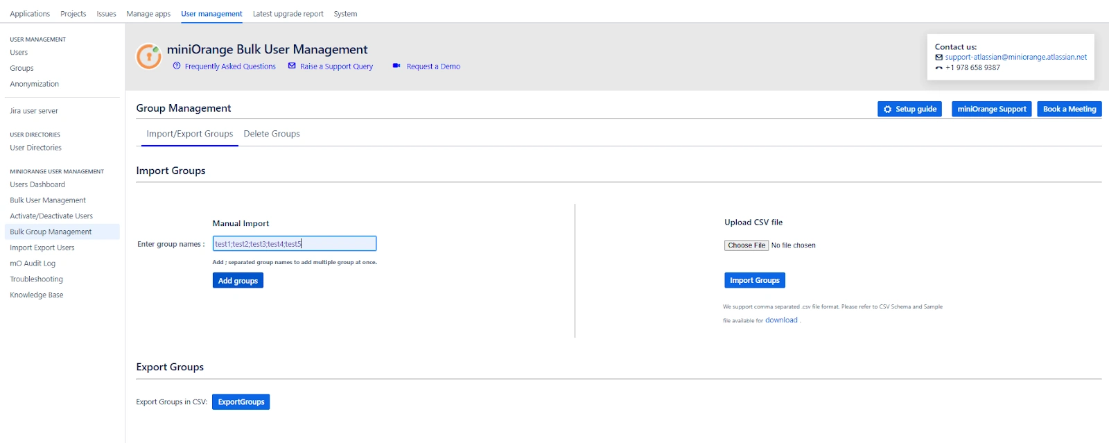 Automated User Management Create groups manually