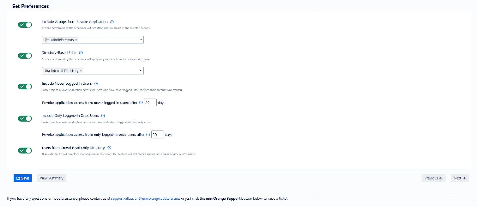 Set Preferences AUM