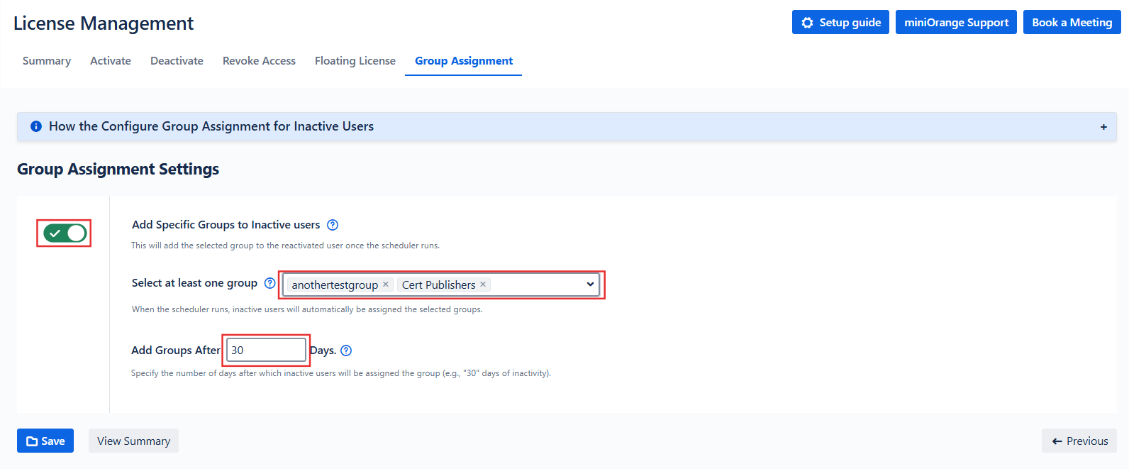 Automated user management group assignment