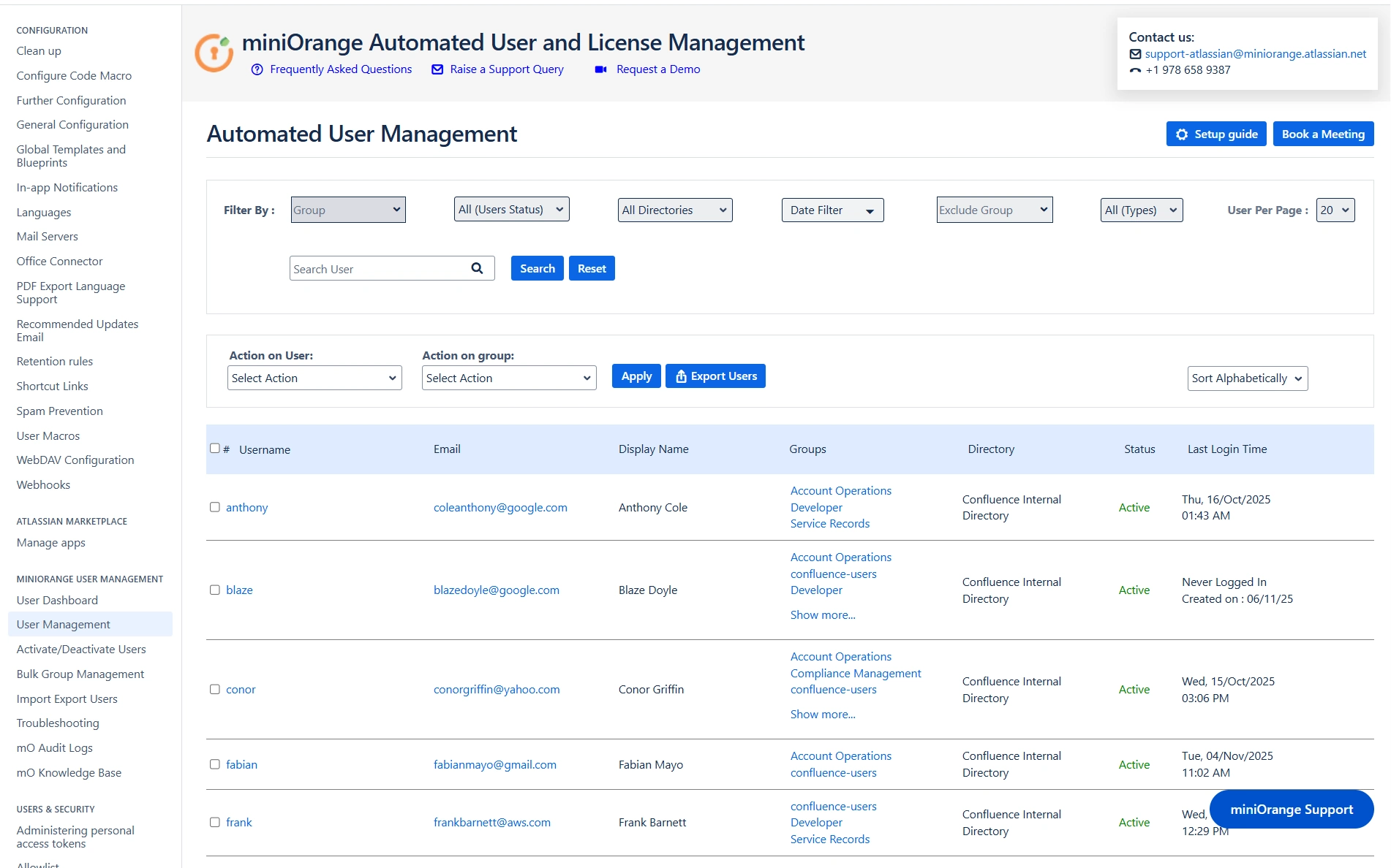 Advanced User Management AUM