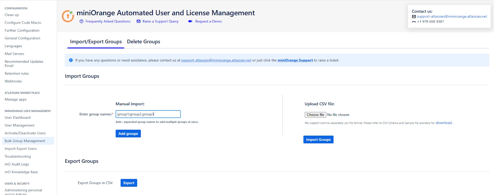 Automated User Management Create groups manually