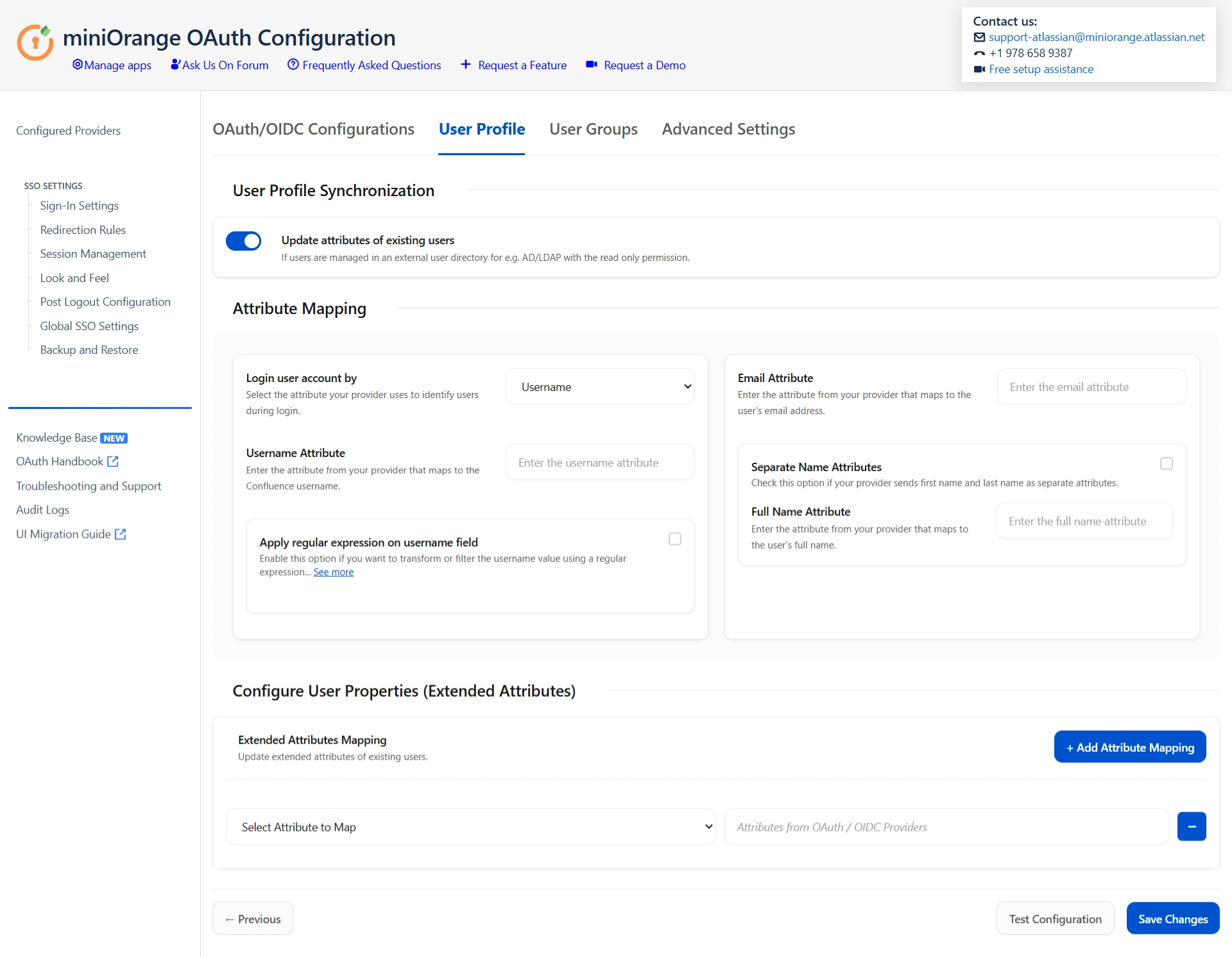 OAuth / OpenID Single Sign On (SSO) into Confluence, auth0 single sign on, saml and oauth, atlassian single sign on, Configure User Profile