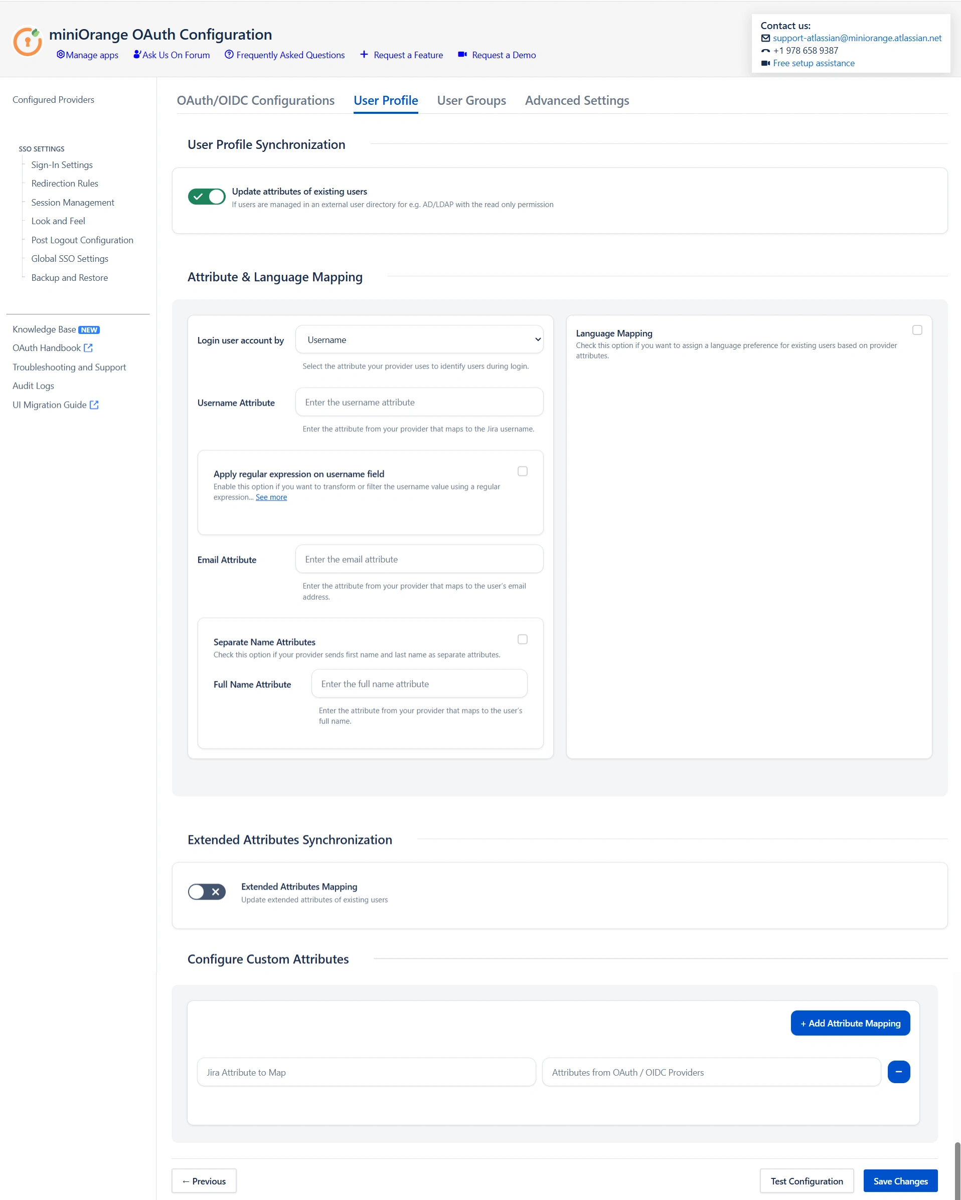 OAuth / OpenID Single Sign On (SSO) into Jira, auth0 single sign on, saml and oauth, atlassian single sign on, Configure User Profile