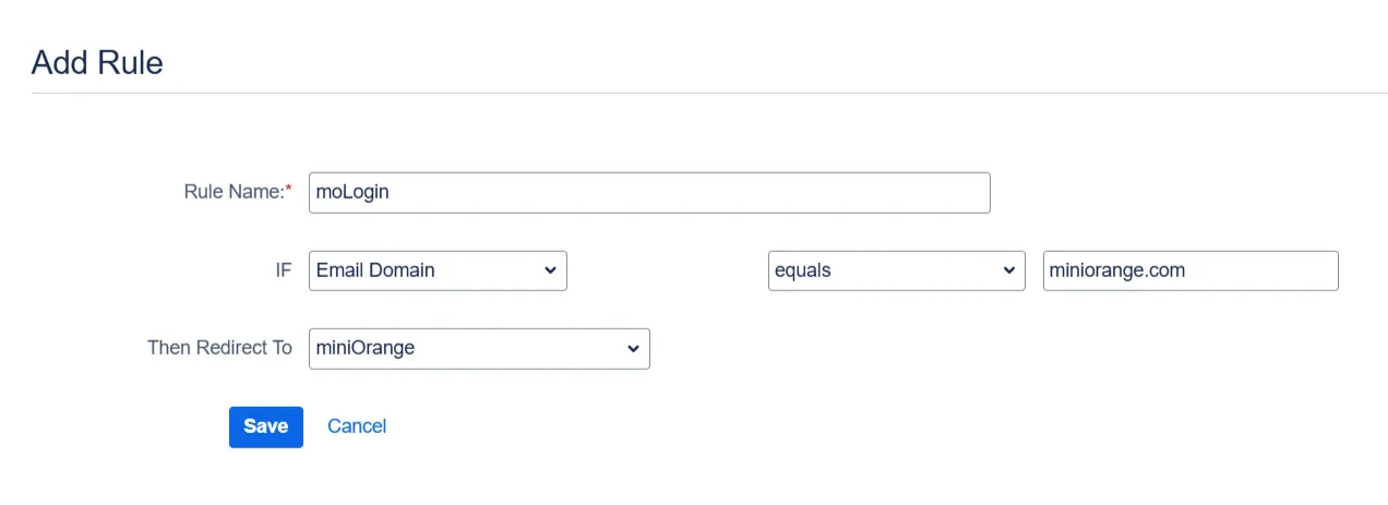 Add Redirection Rule button in the Redirection Rules page