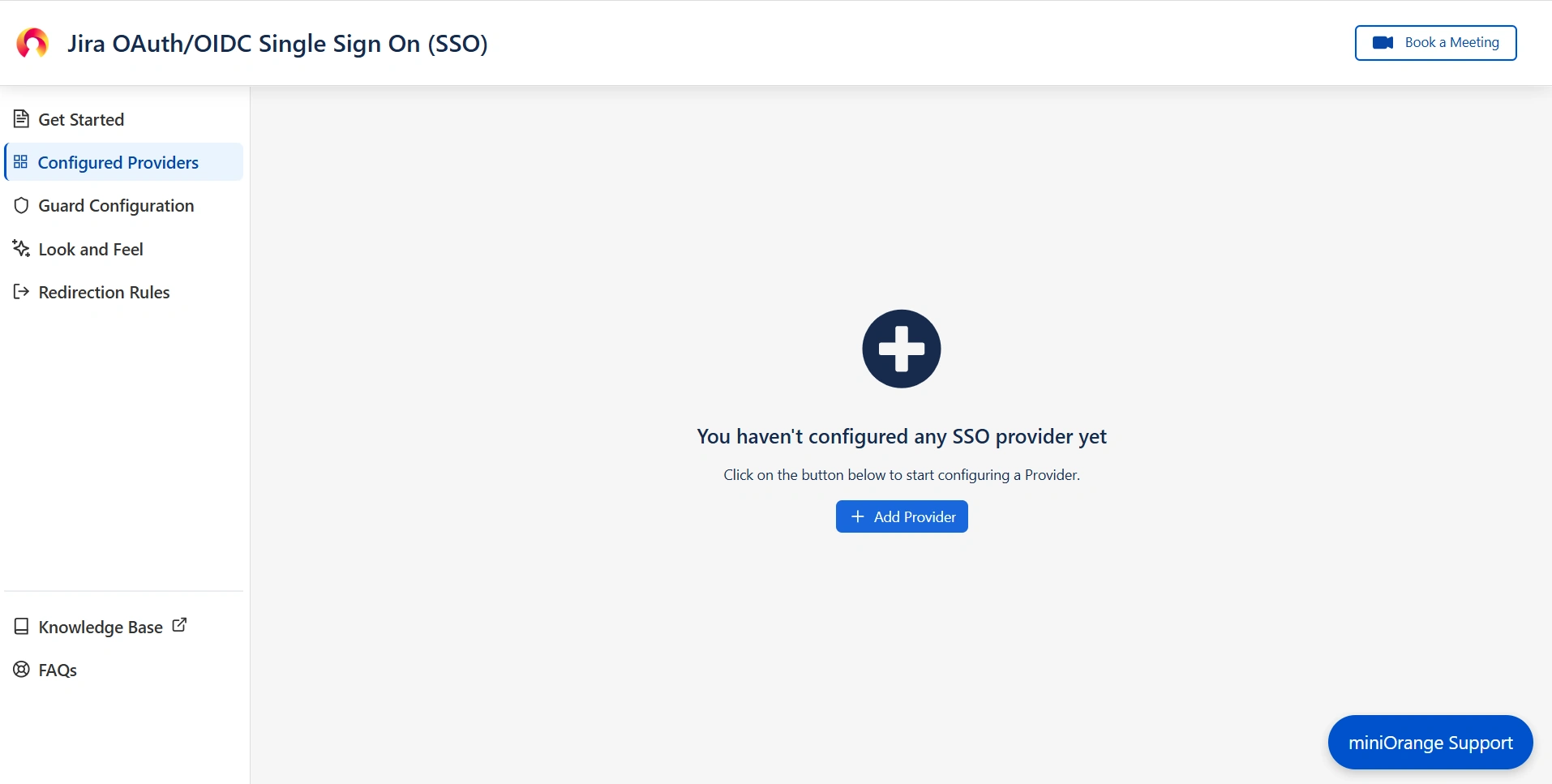 Configured providers section in the mO Jira OAuth/OIDC SSO app
